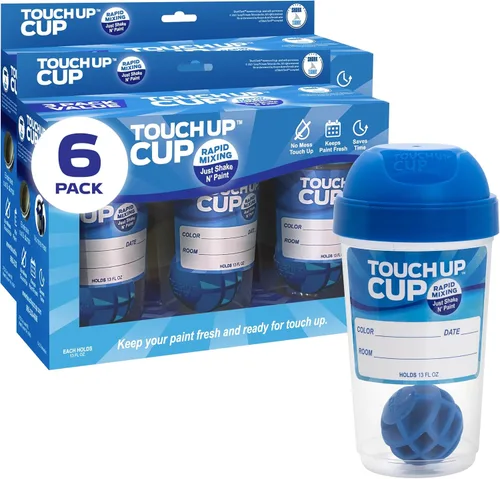 Miniatura 6 de Touch Up Cup Contenedores de almacenamiento de pintura de plástico vacíos con tapas para pintura sobrante, retoques, como se ve en los productos