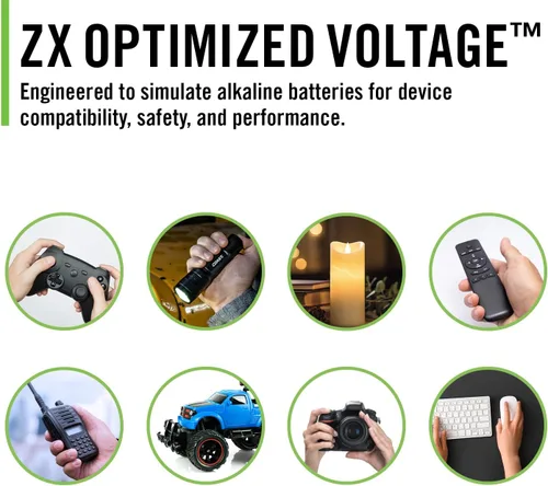 Miniatura 6 de Baterías recargables Coast AA USB-C, ZITHION-X, iones de litio 1.5v 2400 mAh, larga duración, carga en menos de 2.5 horas, cable de carga incluido