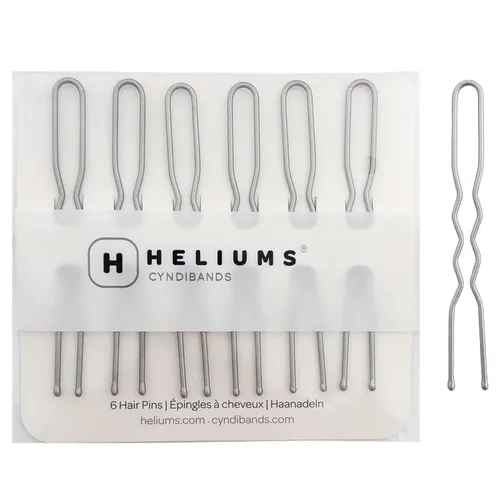 Miniatura 9 de Heliums Horquillas de metal grandes para el cabello francés, color negro, 4 pulgadas, pasador de acero en forma de U de metal resistente para moños