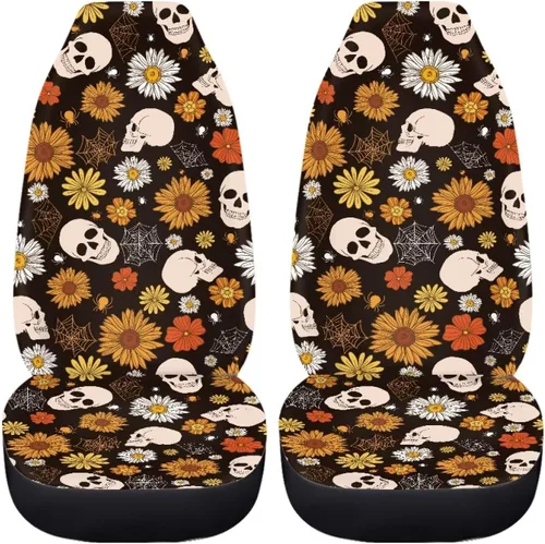 Miniatura 33 de 2 fundas de asiento para automóviles con estampado de bandera americana del 4 de julio, color negro, accesorios para el interior del vehículo