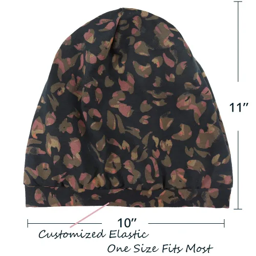 Miniatura 136 de Alnorm - Gorro con forro de satén y suave banda elástica para hombres y mujeres, talla única Se ajusta a la mayoría