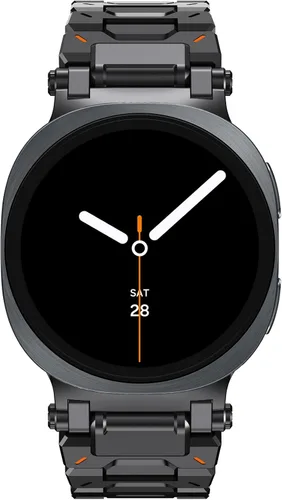 Miniatura 9 de WINGLE Compatible con Galaxy Watch 8/8 Classic Band para hombre, acero inoxidable, Samsung Galaxy Watch 8 Band de 1.732 in, 1.575 in, 1.811 in