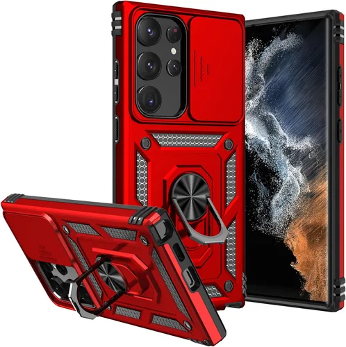 Miniatura 7 de Funda para S23 Ultra, con cubierta para cámara, [grado militar] 16 pies. Funda probada contra caídas con funda protectora magnética para Galaxy S23