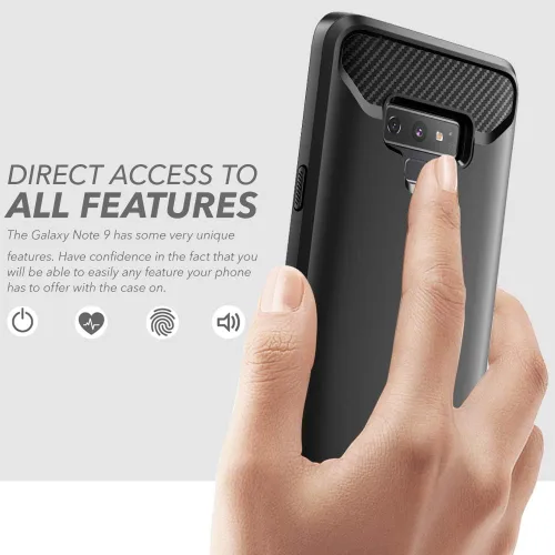 Miniatura 4 de Clayco Xenon Series - Funda para Samsung Galaxy Note 9 (versión 2018), carcasa resistente de cuerpo completo con protector de pantalla curvado 3D