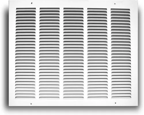 Miniatura 96 de HVAC Premium 30' x 10' [Abertura de conducto] Rejilla de aire de retorno de acero estampado plano - Pared lateral y techo - Cubierta de conducto