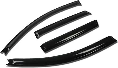 Miniatura 9 de DNA MOTORING WVS-160 - Juego de 4 protectores de lluvia para ventana con cinta adhesiva, compatibles con Mazda 2010-2013, 3 MPS/S, tintado de humo