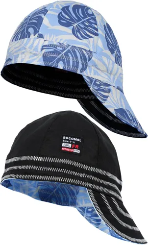 Miniatura 11 de BOCOMAL Gorro de Soldadura Resistente al Fuego CAT2 de Peso Medio con Estampado, Gorras de Soldador de 6 Paneles - Juego de 2
