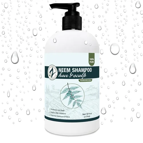 Miniatura 10 de Zatural Neem Shampoo Limpiador suave para cuero cabelludo y cabello con extractos botánicos Lavado hidratante para suavidad, volumen y brillo