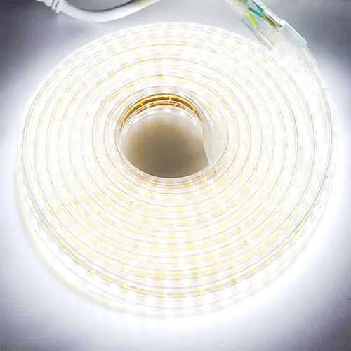 Miniatura 13 de SUYOOULIN Tira de luces LED, alto voltaje AC110V-130V 3.3 pies/3.3 ft, súper brillante, 1000 lúmenes, 5050, 60 LEDs/m, tiras de luz LED IP68