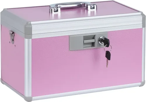 xydstay Caja de bloqueo de medicamentos de 14 pulgadas, caja de almacenamiento de medicamentos segura para primeros auxilios, gabinete diario de