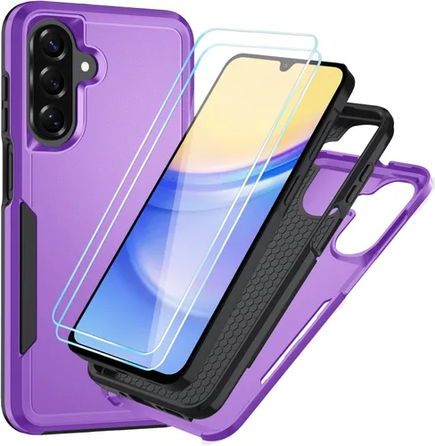 Miniatura 50 de Funda para Samsung Galaxy A15 5G con protector de pantalla HD [protección contra caídas de grado militar] Protección de cuerpo completo resistente a