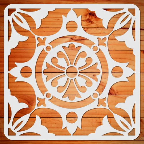 Miniatura 10 de ORIGACH Plantilla de diente de león reutilizable con textura de diente de león para pintar sobre madera, lienzo, papel, tela, piso, pared y azulejos