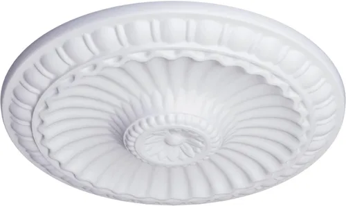 Miniatura 2 de Ekena Millwork CM11LI Medallón de techo Linus, 11 1/4"OD x 1 1/8"P 11 1/4", imprimado en fábrica Primed