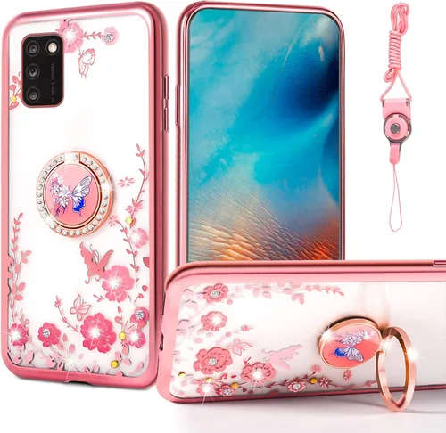 Miniatura 36 de nancheng Funda de teléfono para TCL A3X (A600DL), funda para Alcatel TCL A3X niñas y mujeres, bonita funda de silicona transparente con purpurina