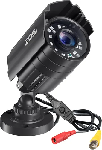 ZOSI - Cámara de seguridad híbrida tipo bala 4 en 1 TVI/CVI/AHD/960H CVBS de 2.0MP, 1080P HD, 1920TVL para exteriores en interiores, visión nocturna