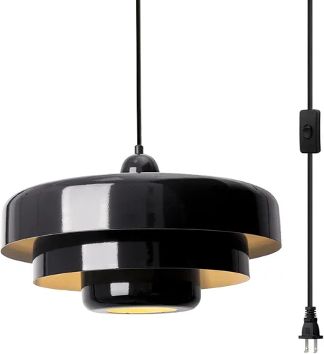 Miniatura 14 de Lámpara Colgante Rosa con Enchufe, Luz Colgante Moderna de Mediados de Siglo, Accesorios de Lámpara Colgante, Luz Colgante de Estilo Nórdico