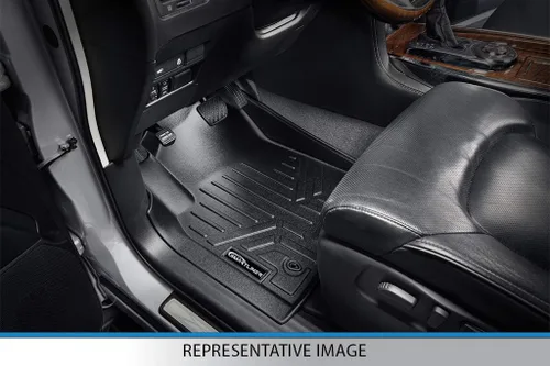 Miniatura 2 de SMARTLINER Juego de alfombrillas de piso de ajuste personalizado de 2 filas para Ford F-250 / F-350 Super Duty SuperCab 1999-2007 Ford F-250 1999
