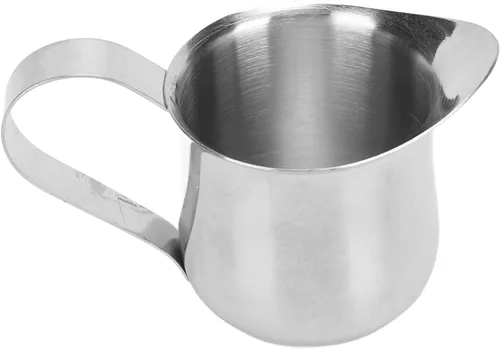 Jarra de espuma de leche, taza ergonómica para espumar leche de acero inoxidable 304, jarra de vapor de leche para café, accesorios para máquina de
