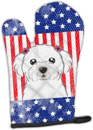 Miniatura 110 de Caroline's Treasures BB4020OVMT Dog House Collection Border Collie - Guante de horno grueso resistente al calor para sartenes calientes y horno
