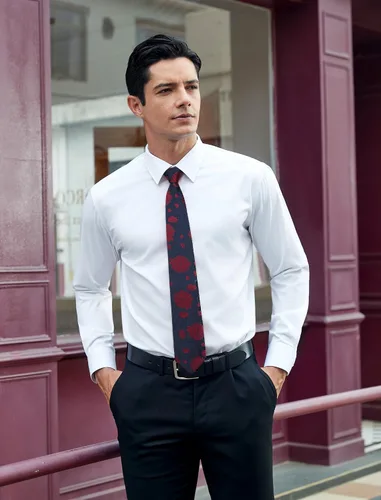 Miniatura 79 de Corbatas florales tejidas clásicas para hombre, corbata cuadrada de bolsillo, corbatas formales para hombres, boda con pañuelo