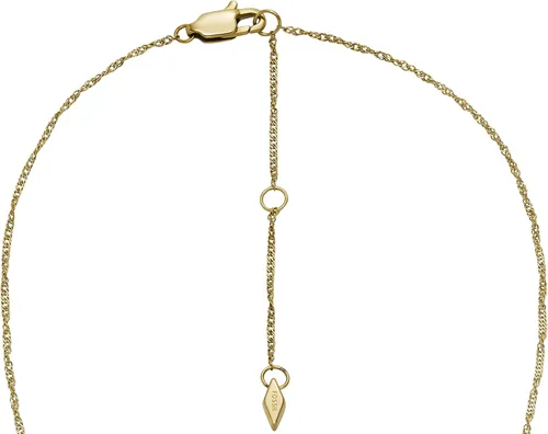 Miniatura 4 de Fossil - Collar con colgante de acero inoxidable en tono dorado para mujer