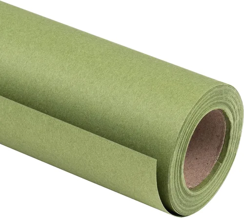 Miniatura 26 de RUSPEPA Rollo de papel de regalo azul marino kraft, 17.5"x 393" (32.8'), papel de regalo reciclable azul para regalos de cumpleaños, cubierta