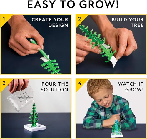 Miniatura 2 de National Geographic - Kits de manualidades para niños – Kit de cultivo de cristal – Cultiva un jardín de cristal en solo 6 horas, artesanía