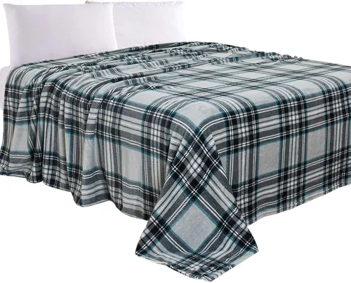 Miniatura 29 de Elegant Comfort Manta de Lujo con Sensación de Terciopelo, Manta Ligera para Todas las Estaciones, Ultra Suave, de Felpa de Forro Polar de Franela