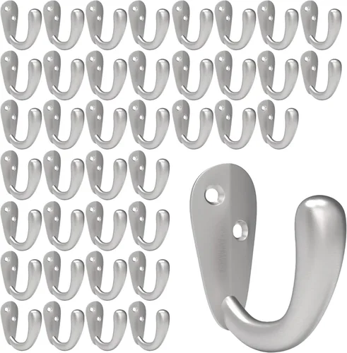 Miniatura 11 de CBWLWJ 16 ganchos de pared para colgar toallas de baño, cocina, dormitorio, para abrigo, bolsa, bufanda, toalla, sombrero, llave, taza (negro)