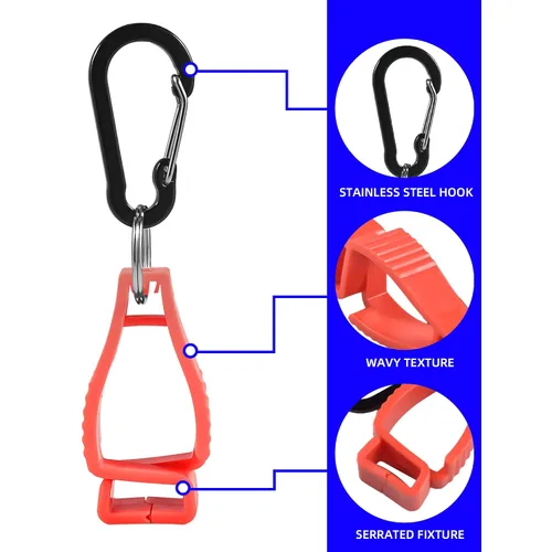 Miniatura 3 de 30 clips de guantes para guantes de trabajo, clips de soporte de guantes, clip de seguridad para el trabajo, clips para guantes, clips de agarre