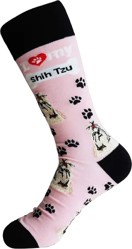 Miniatura 5 de Sock Society I Love Dogs - Calcetines divertidos unisex para hombres y mujeres, diseño casual, paquete de 3