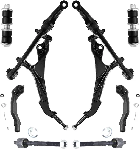 Miniatura 361 de Detroit Axle - Kit de brazos de control de extremo delantero de 8 piezas para Dodge Dakota 00-04, Durango 00-03, 4 brazos de control superior e