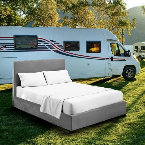 Miniatura 8 de Juego de sábanas para literas de autocaravana – 48 x 75 pulgadas, tamaño matrimonial 3/4, color azul aguamarina, litera para cuna, cama de caravana