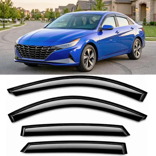 Miniatura 69 de Protectores de lluvia adhesivos 2017-2022 para Honda CR-V Viseras deflectoras de ventana lateral LX EX EX-L Touring 3D onduladas estilo JDM CRV