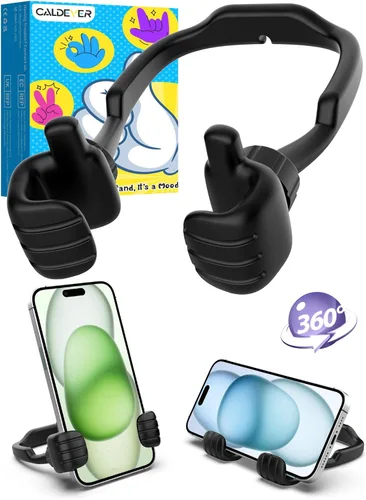 Regalos para adolescentes, niños, niñas, adultos, día del padre: Thumbs Up Lazy Phone Stand Soporte de teléfono celular para escritorio para niños,
