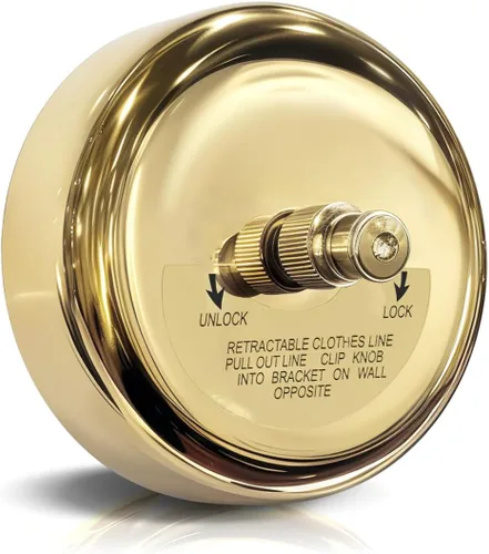 Miniatura 9 de SUS304 Tendedero retráctil con cuerda de ropa de nylon ajustable para cuarto de baño Lavandería Hoteles (negro)