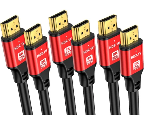 Miniatura 17 de Cables HDMI 8K 48Gbps 2.1 1.5 pies 60HZ, 4K 2.0@120Hz 18GBPS, cable HDMI de alta velocidad, Ultra HD, retorno de audio Ethernet, video 4K, 1080p