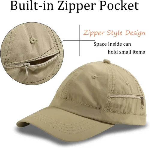 Miniatura 15 de Gorra de béisbol impermeable para hombre, sombrero de lluvia plegable para correr al aire libre, sombrero de pesca solar