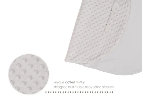 Miniatura 8 de Mila Millie Funda extraíble resistente al agua para tumbona de recién nacido, funda sensorial Minky para asiento de piso de bebé, tela suave y Niebla