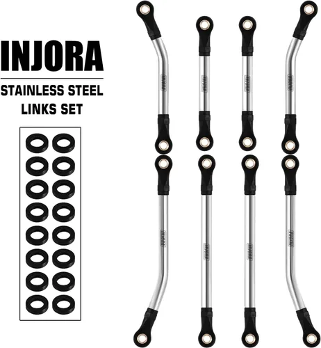 Miniatura 5 de INJORA Alta liquidación enlaces de acero inoxidable para TRX4M piezas de actualización 1/18 RC Crawler Car