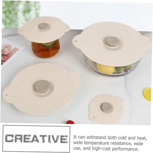 Miniatura 3 de UPKOCH Cubierta de silicona para tazón, tapa universal, tapas elásticas reutilizables, uso diario, accesorio para el hogar