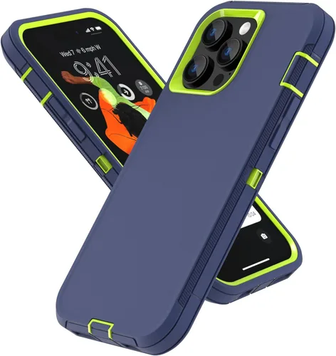 Miniatura 13 de Sansunto Funda para iPhone 14 Pro Max, Protección Completa del Cuerpo Resistente a Prueba de Golpes Grado Militar 3 en 1 Silicona de Goma con PC