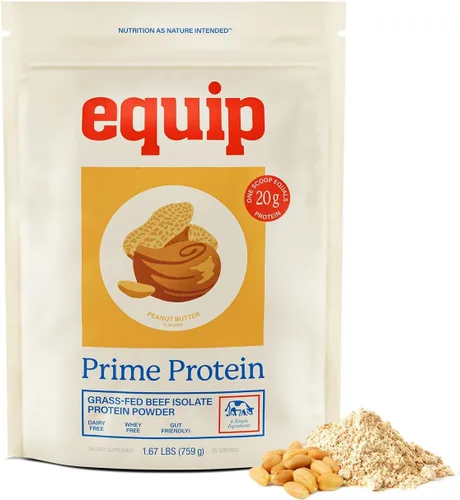 Miniatura 19 de Equip Foods - Polvo de proteína limpia de carne de res alimentada con pasto, apto para dieta carnívora, paleo y keto, sin gluten ni lácteos, 30