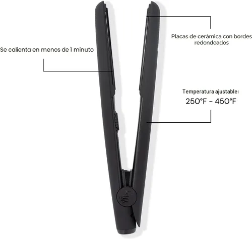 Miniatura 3 de L'ANGE HAIR Le Ceramique - Plancha de pelo de 1 pasada Plancha plana de cerámica de calentamiento rápido Las mejores herramientas calientes Negro