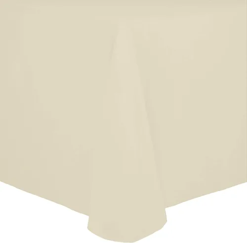 Miniatura 28 de Ultimate Textile Cotton-Feel - Mantel ovalado de poliéster hilado resistente a las manchas y a las arrugas, lavable a máquina, color berenjena, 1