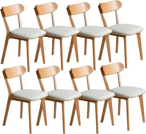 Miniatura 35 de Sillas de comedor de madera maciza 100% - Prácticas sillas de cocina - Silla de madera para comedor, cocina (1, negro)