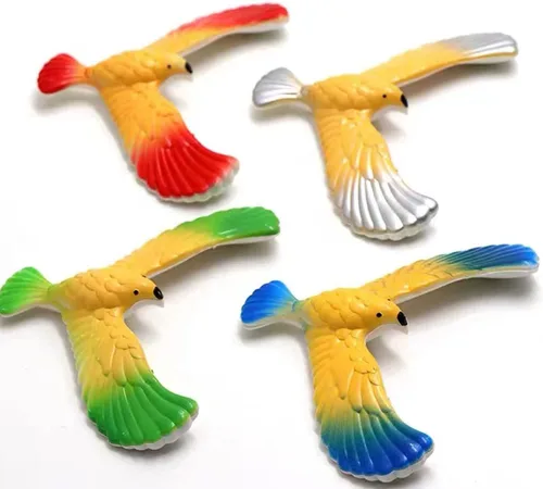 Miniatura 3 de Balancing Eagle Bird Gravity Bird with Pyramid Combinación Set Ciencias Físicas Adultos Oficina Novedad Juguete para Niños Descompresión Regalo
