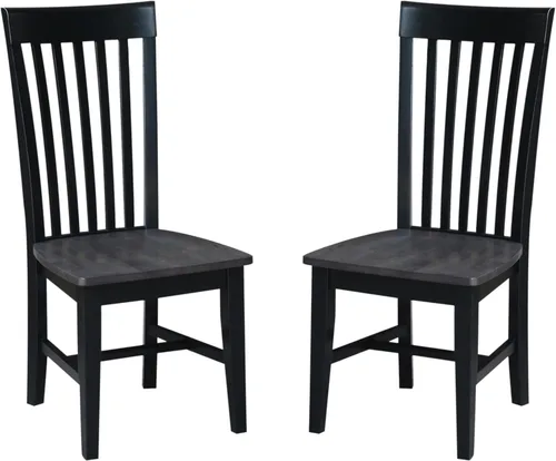 Miniatura 11 de Juego de 2 sillas altas de comedor Mission color madera de parawood, mejora tu experiencia gastronómica, mancha o pintura en cualquier