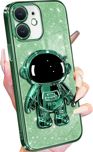 Miniatura 21 de Buleens Funda para iPhone 13 Pro Astronauta, Fundas Transparentes para iPhone 13 Pro con Papel Brillante y Soporte de Astronauta, Mujeres Niñas Rosa