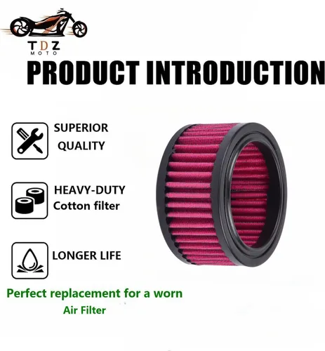 Miniatura 4 de TDZ 2004-2020 Limpiador de aire de admisión Moto Kit de sistema de reemplazo de filtro de aire para Harey Sportster XL883 XL1200 X48 (Paquete de 1)